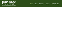 Tablet Screenshot of paysagelandscape.com